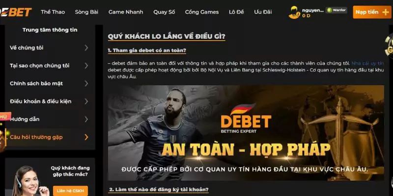 Điều khoản rõ ràng về hệ thống bảo mật thông tin