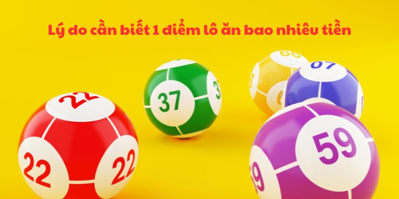 Lý do người chơi cần hiểu 1 điểm lô ăn bao nhiêu tiền